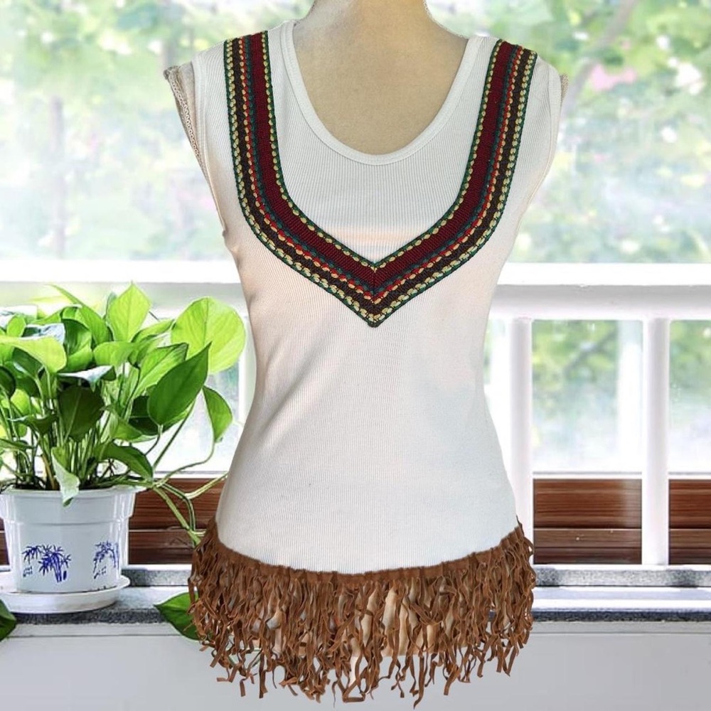 Y2k cowboy style tank top